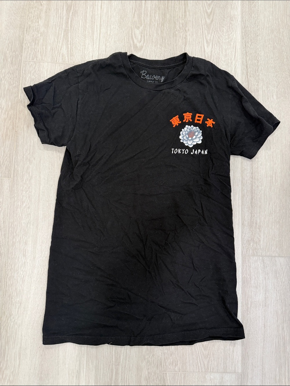 Bowery Tokyo Japan Black Graphic Tee men’s small